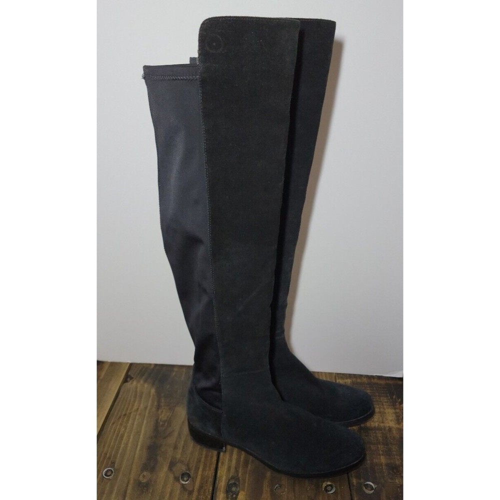 Blondo Waterproof Knee High Boot Black Suede Size 7.5 M B5302